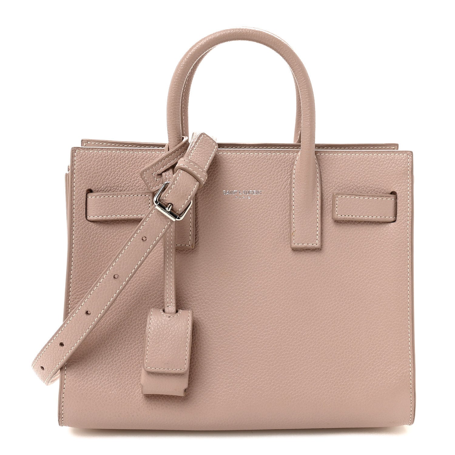 Saint Laurent Grained Calfskin Nano Sac De Jour Antique Rose 1 of 10