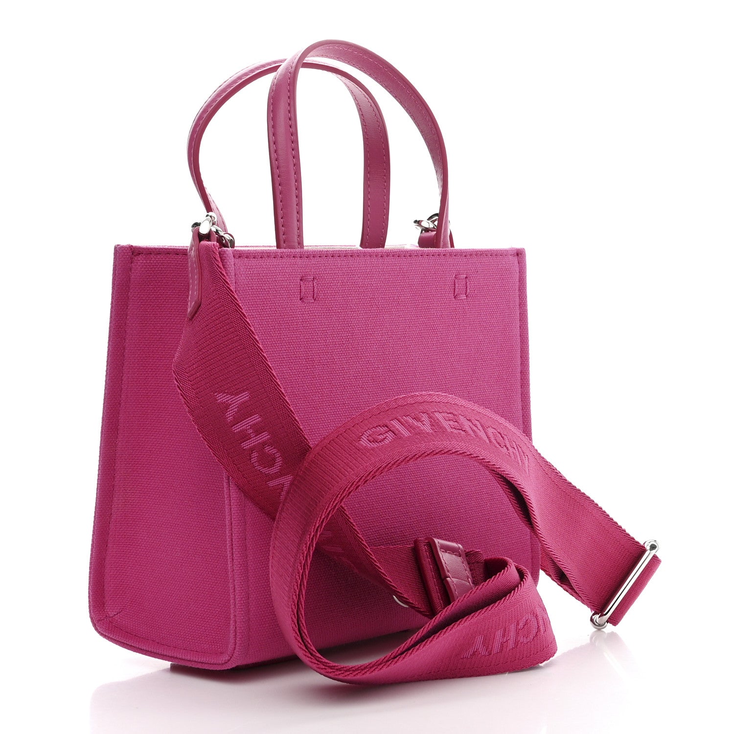 Givenchy Canvas Mini G Shopping Tote Neon Pink 2 of 10