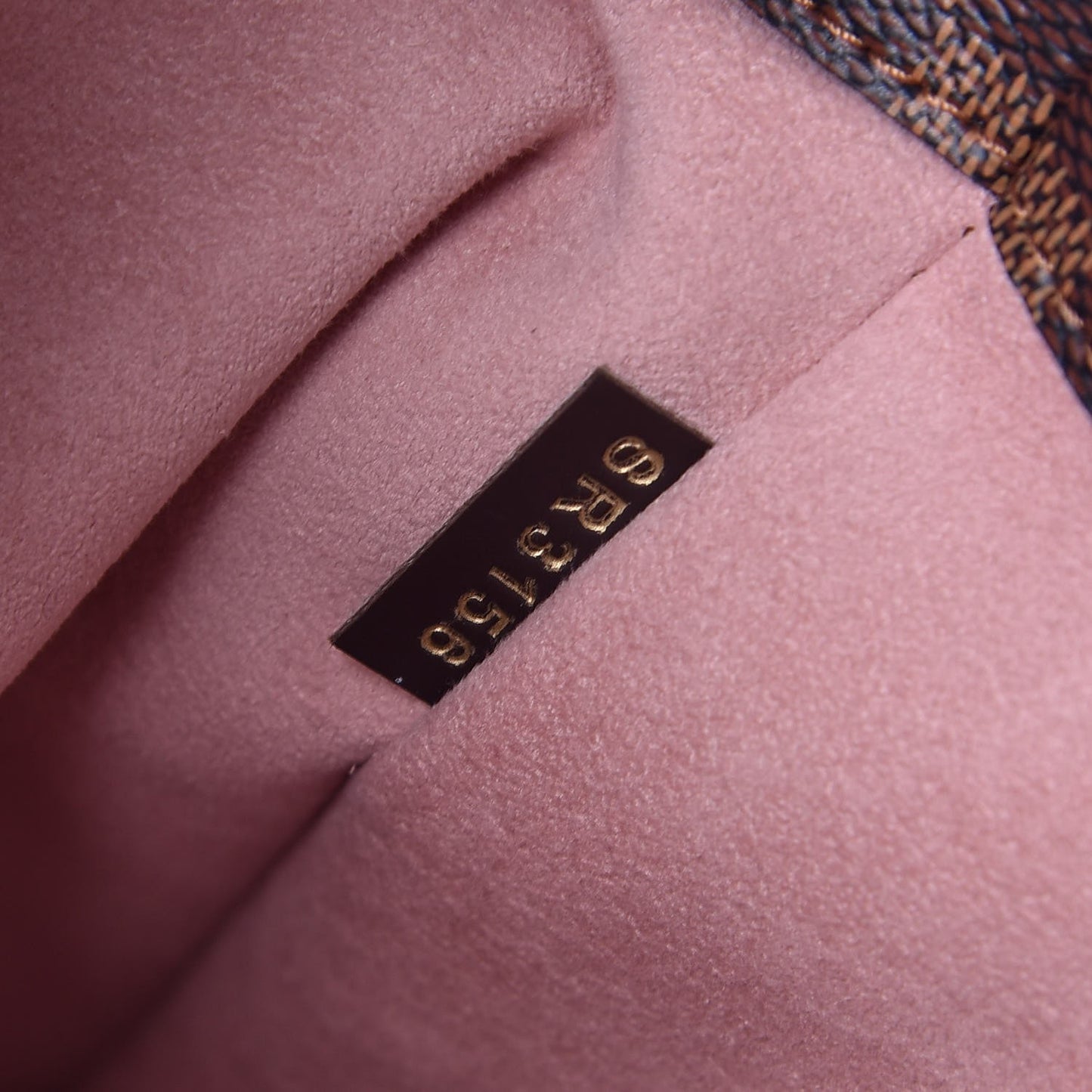 Cuir Taurillon Damier Ebene Normandy Magnolia