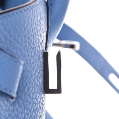 Hermes Taurillon Clemence Birkin 30 Bleu Paradis 20 of 33