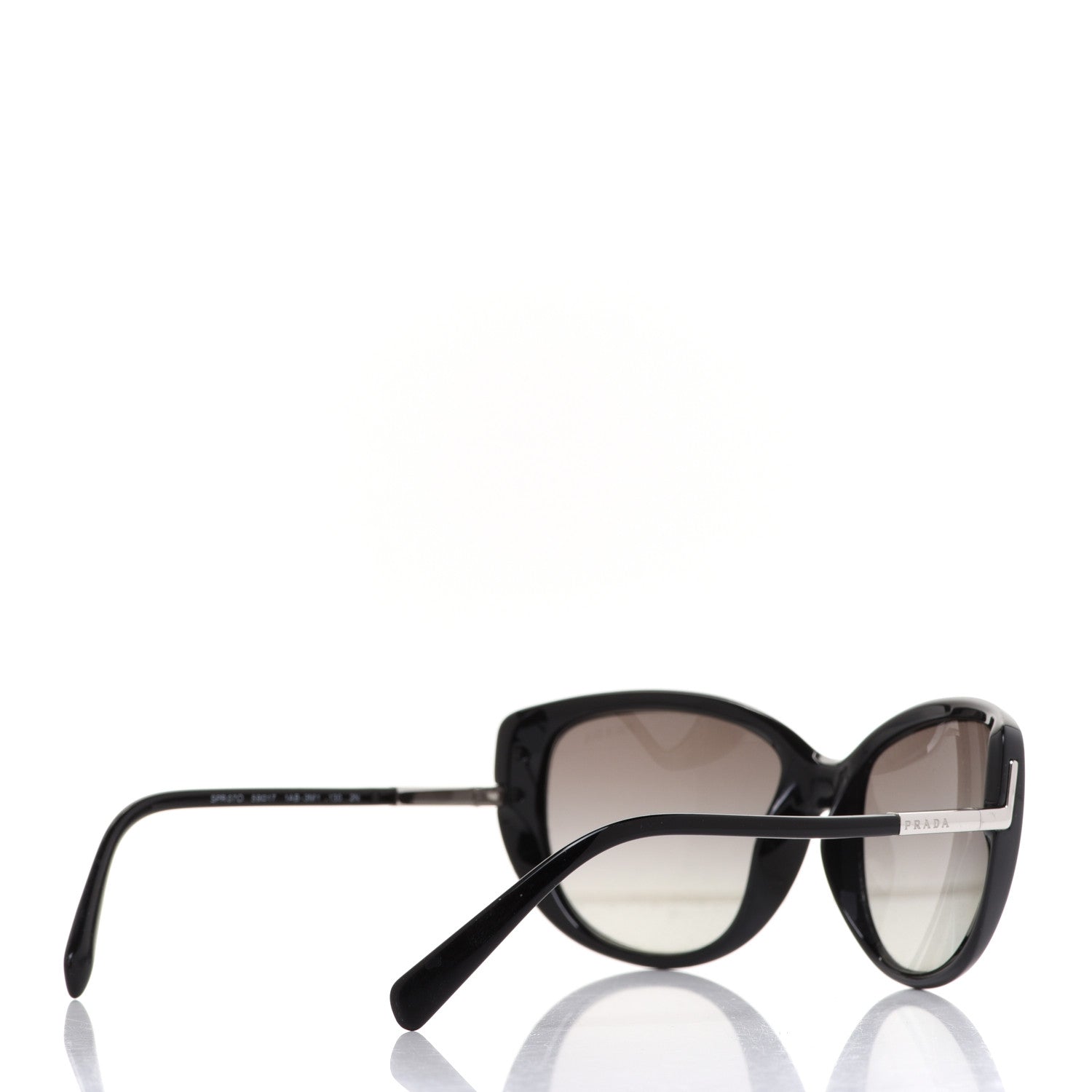 Prada Cat Eye Sunglasses SPR 07O Black 4 of 7