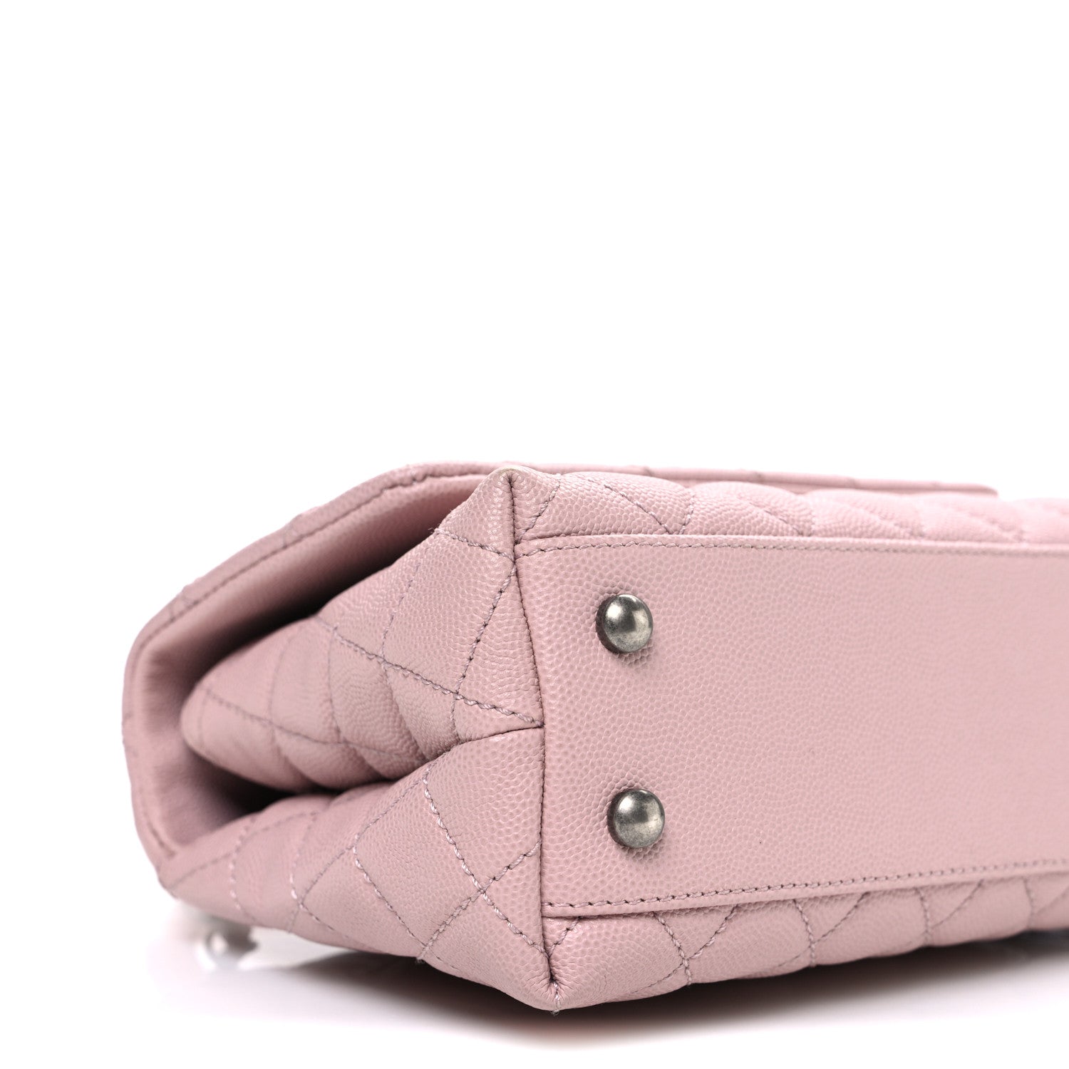 Chanel Caviar Quilted Mini Coco Handle Flap Pink 9 of 10