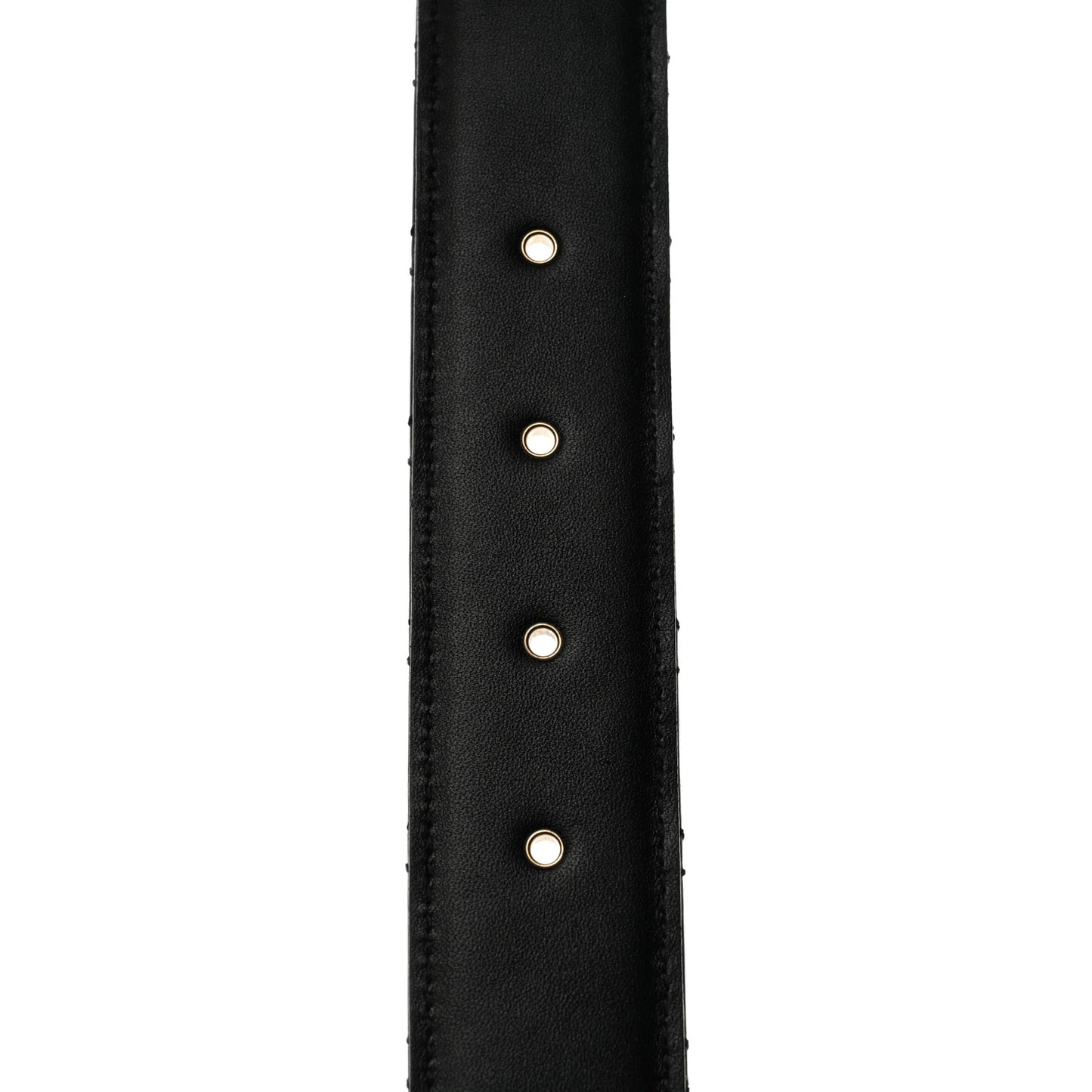 Calfskin Quilted CC Chain Belt 80 32 Black