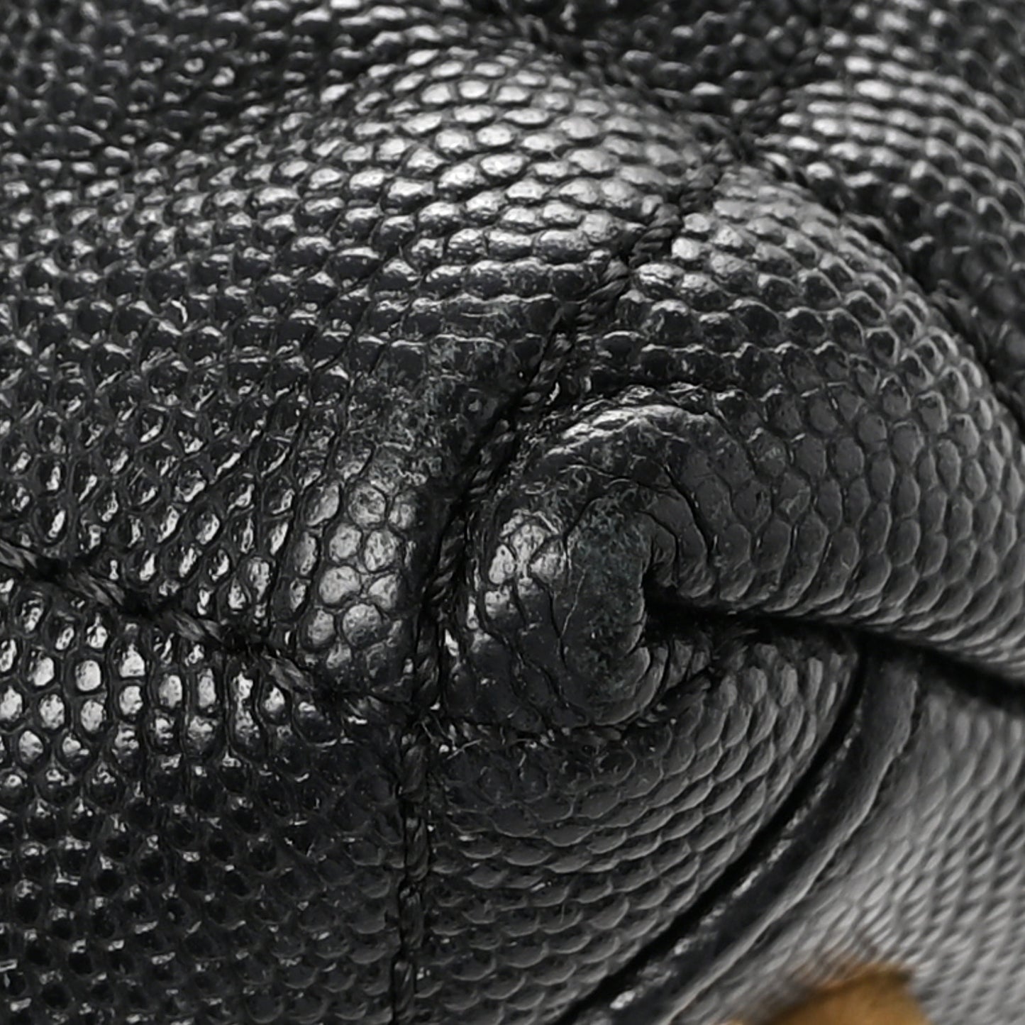 Caviar Quilted Small Coco Handle Flap Black