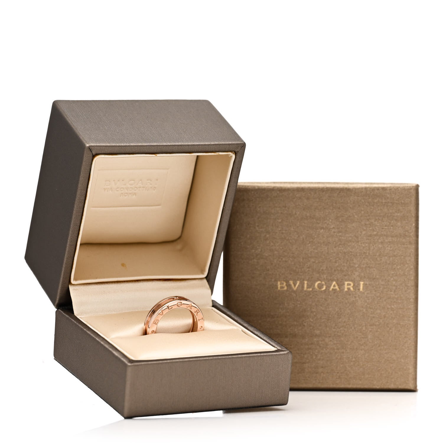 Bulgari 18K Rose Gold B.Zero1 One-Band Ring 57 8 7 of 7