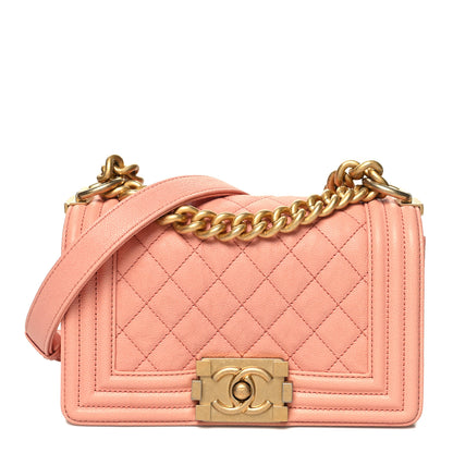Chanel Caviar Quilted Small Boy Flap Pink 1 of 10