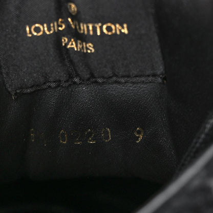 Louis Vuitton Calfskin Monogram Mens Ankle Boots 8 Black 8 of 8
