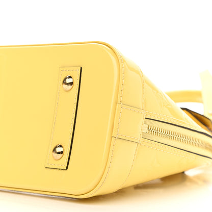 Louis Vuitton Vernis Alma BB Citrine 9 of 10
