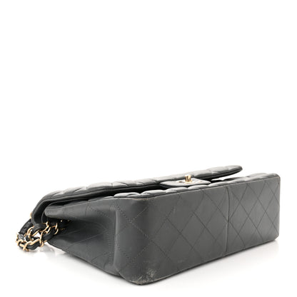 Chanel Lambskin Quilted Jumbo Double Flap Dark Grey 4 of 16