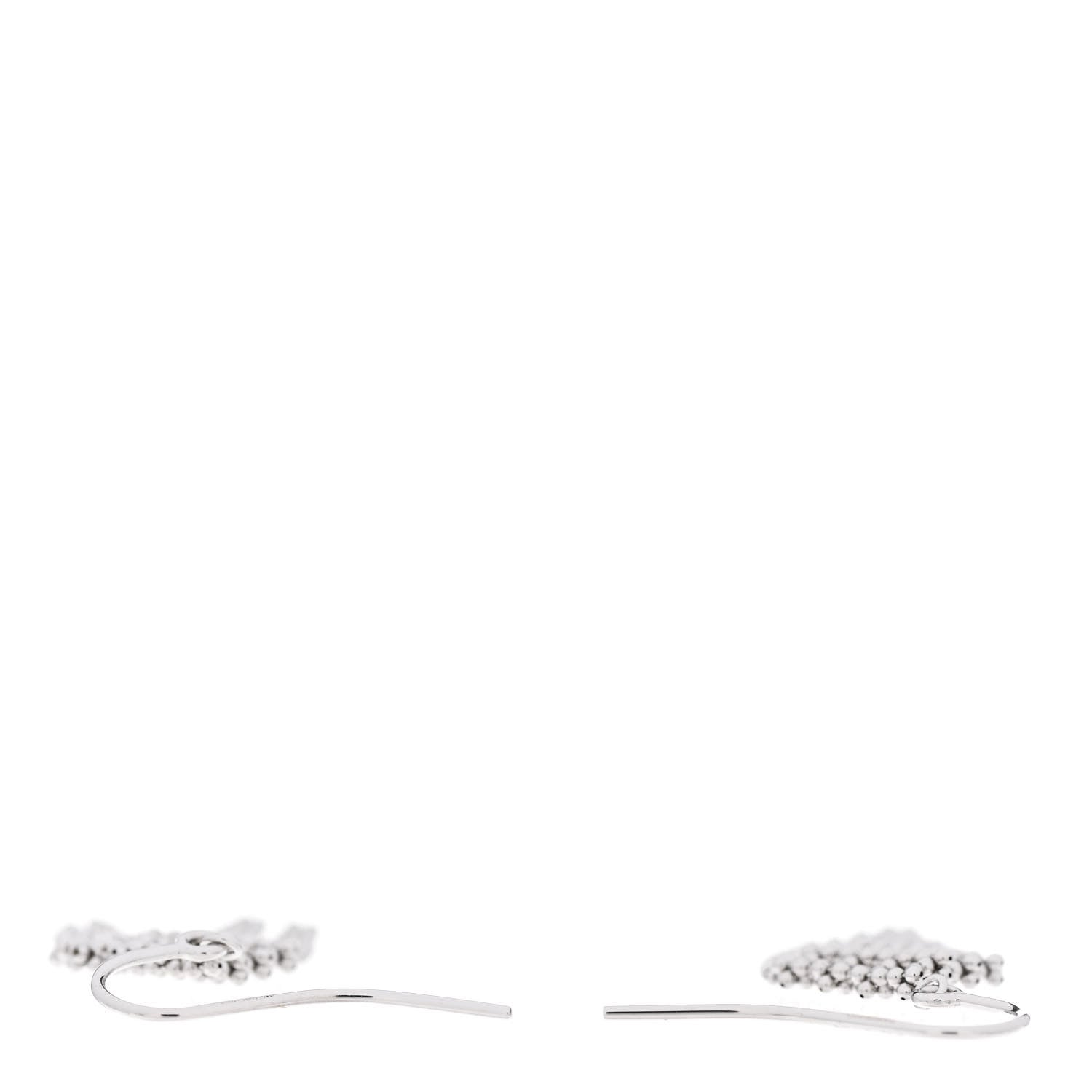 Tiffany 18K White Gold Fringe Earrings 3 of 5
