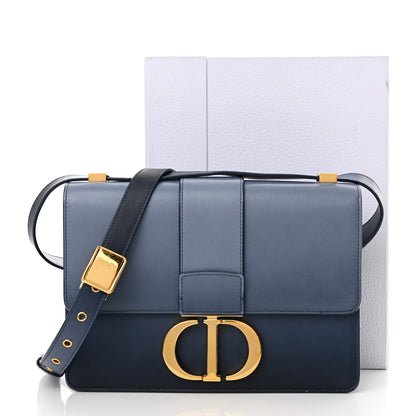 Christian Dior Smooth Calfskin 30 Montaigne Flap Bag Indigo Blue 14 of 14