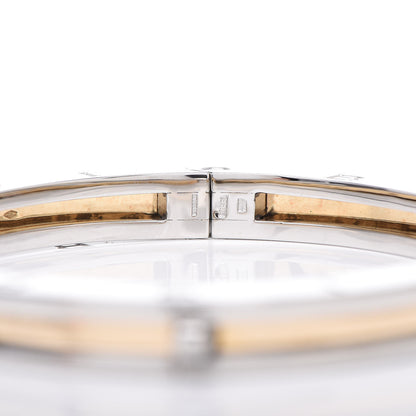 Bulgari 18K Yellow Gold Stainless Steel B.Zero1 Bangle Bracelet 5 of 8