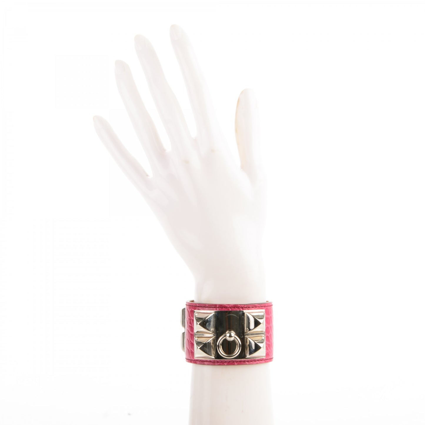 Shiny Alligator Collier De Chien CDC Bracelet S Fuchsia
