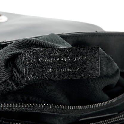 Saint Laurent Calfskin Y Quilted Monogram Monochrome Medium Loulou Chain Satchel Black 8 of 13