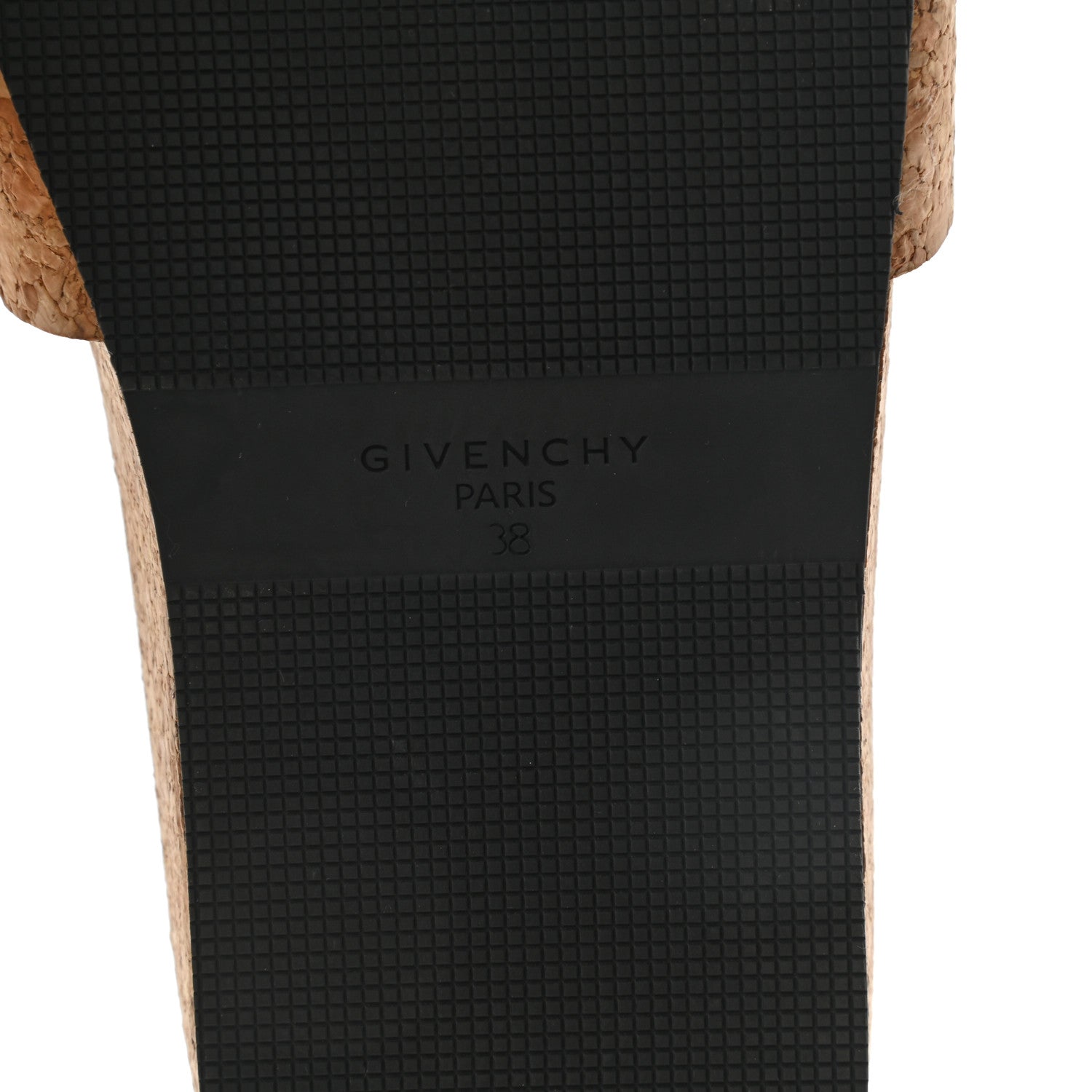 Givenchy Cork Logo Slide Sandals 38 Natural 6 of 10