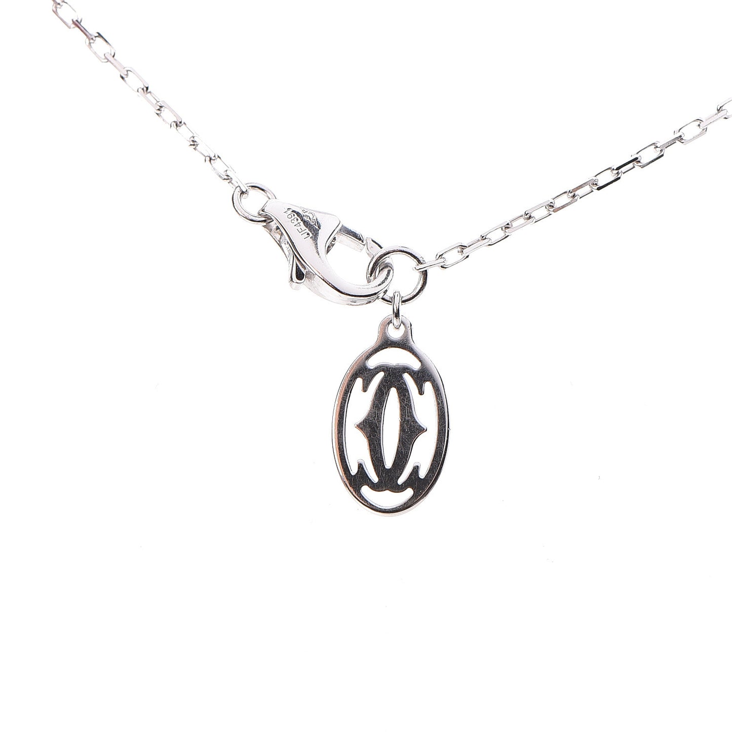 18K White Gold Diamond LM D'Amour Pendant Necklace