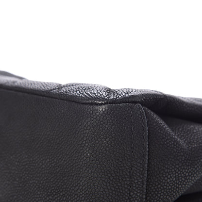 Chanel Iridescent Caviar Quilted Medium Lady Pearly Flap Black 12 of 16