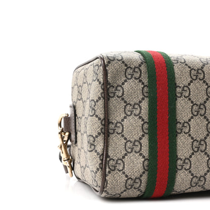 Gucci GG Supreme Web Mini GG Top Handle Bag Beige Ebony New Acero 9 of 10