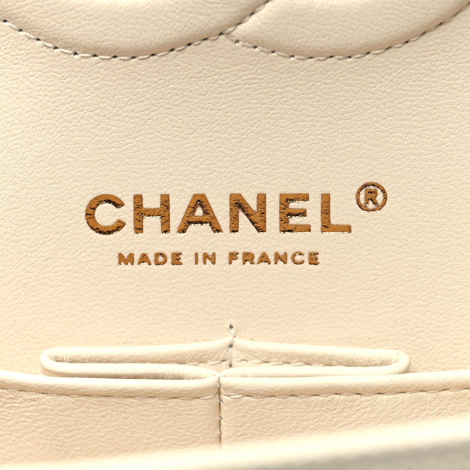 Chanel Caviar Quilted Medium Double Flap White 6 of 11