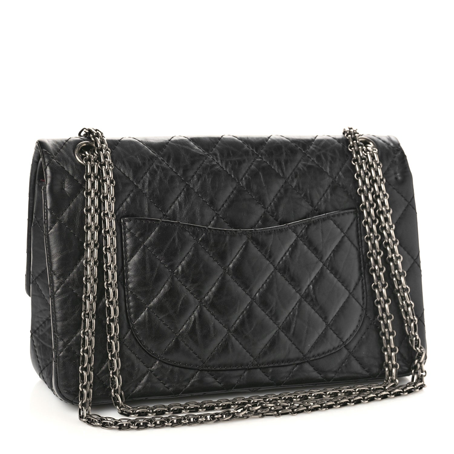 Chanel Aged Calfskin Quilted 2.55 Reissue 226 Flap Black 3 of 9