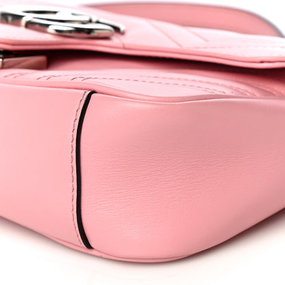 Gucci Calfskin Matelasse Mini GG Marmont Shoulder Bag Wild Rose 10 of 12