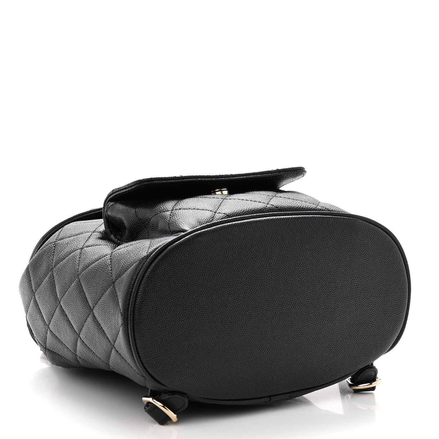 Chanel Lambskin Quilted Small Duma Drawstring Backpack Black 4 of 10