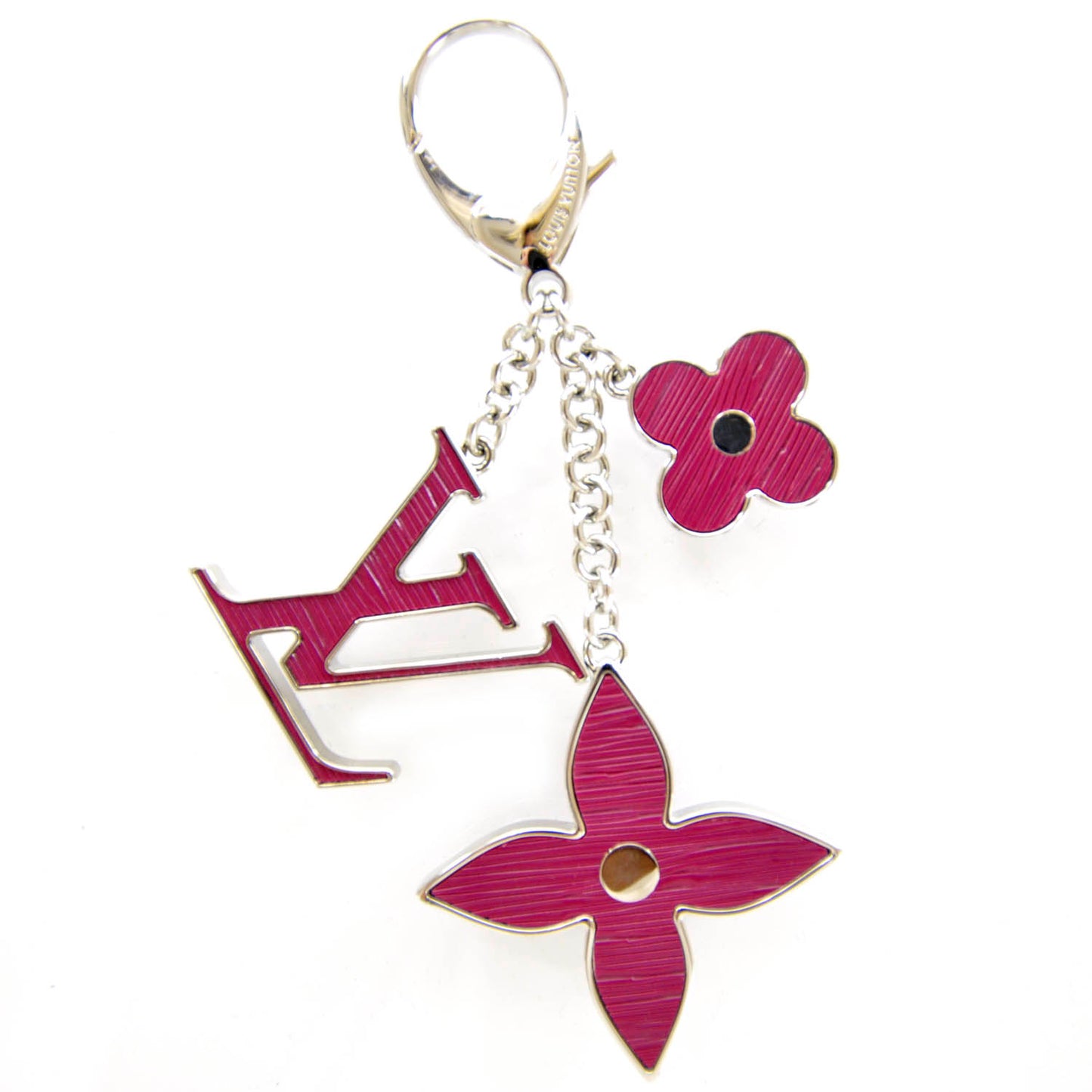 Fleur d Epi Bag Charm Fuchsia