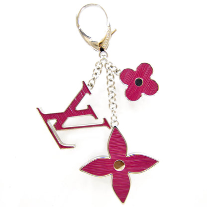 Louis Vuitton Fleur d Epi Bag Charm Fuchsia 1 of 5