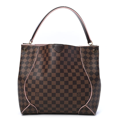 Louis Vuitton Damier Ebene Caissa Hobo Rose Ballerine 1 of 10