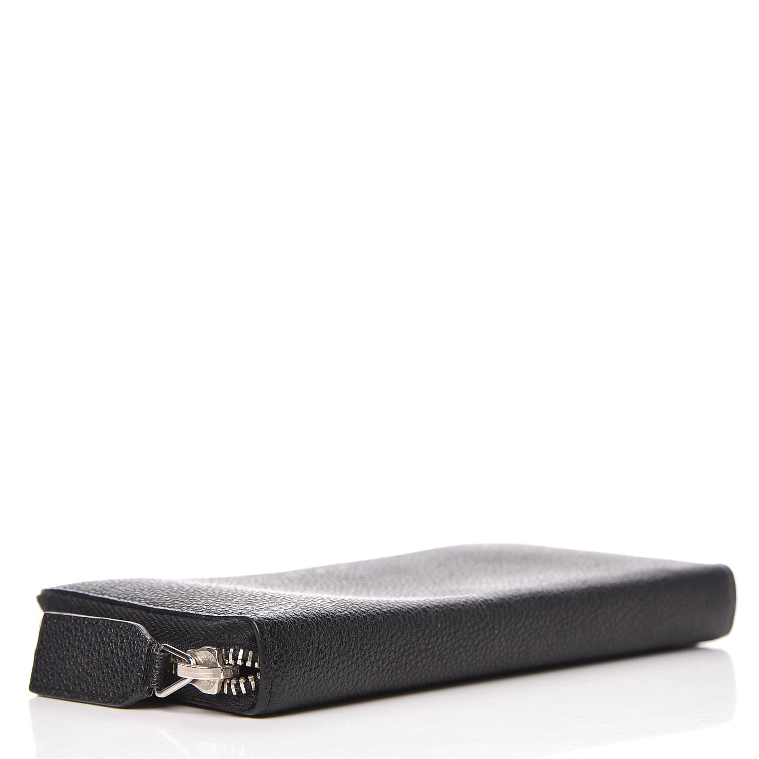 Saint Laurent Grained Calfskin Rive Gauche Zip Around Wallet Black 4 of 7