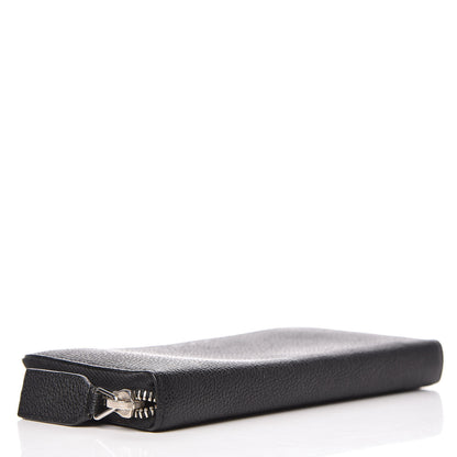 Saint Laurent Grained Calfskin Rive Gauche Zip Around Wallet Black 4 of 7