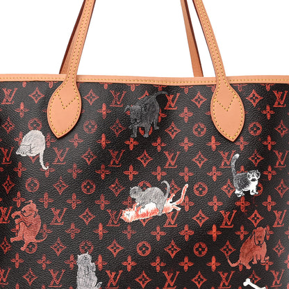 Louis Vuitton Catogram Neverfull MM Marron 9 of 12