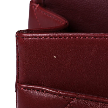 Chanel Lambskin Quilted Jumbo Double Flap Burgundy 12 of 13