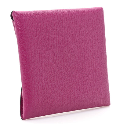 Hermes Chevre Mysore Bastia Coin Purse Rose Pourpre 4 of 10