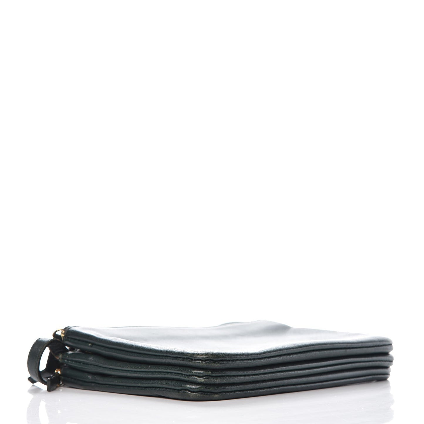 Lambskin Small Trio Crossbody Bag Dark Green