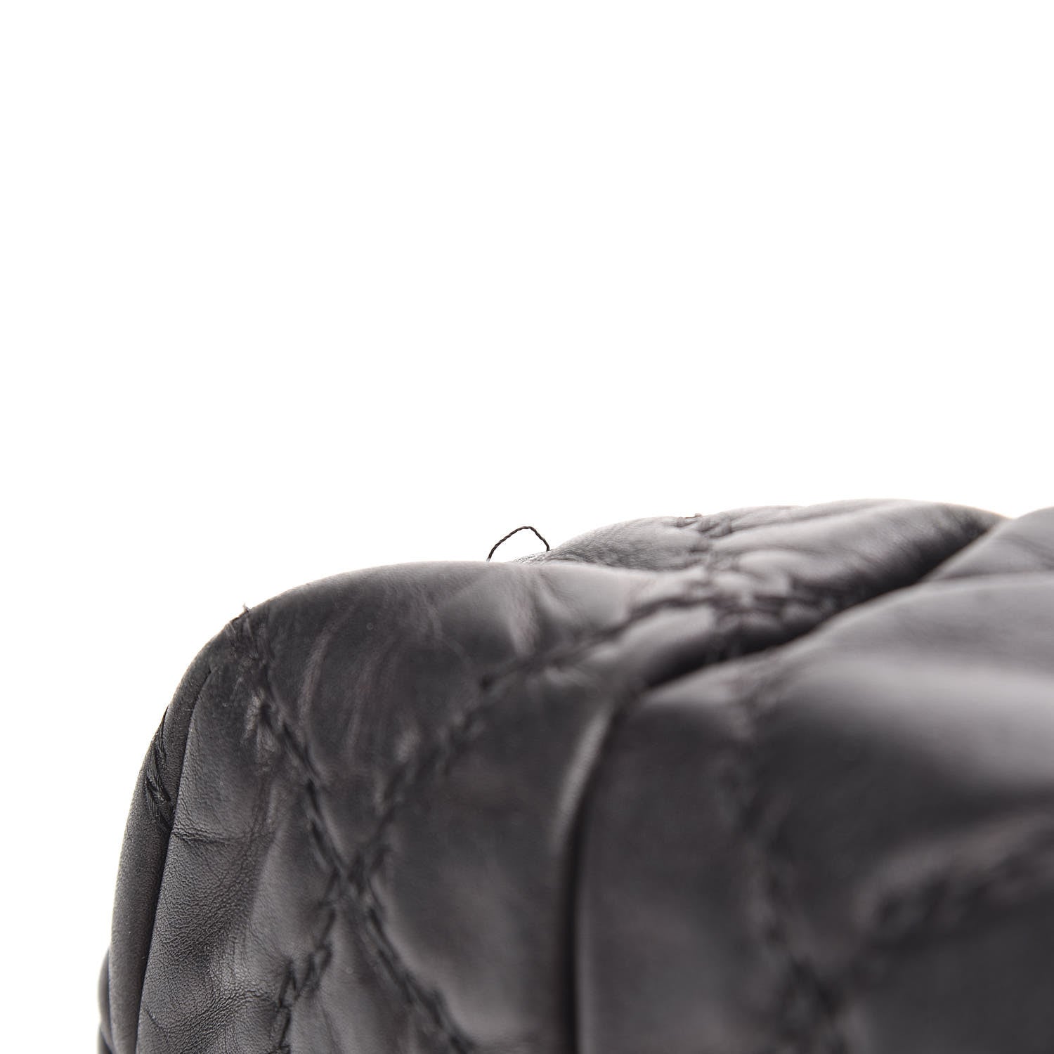 Chanel Calfskin Double Stitch Large Hamptons Shopping Tote Black 15 of 22