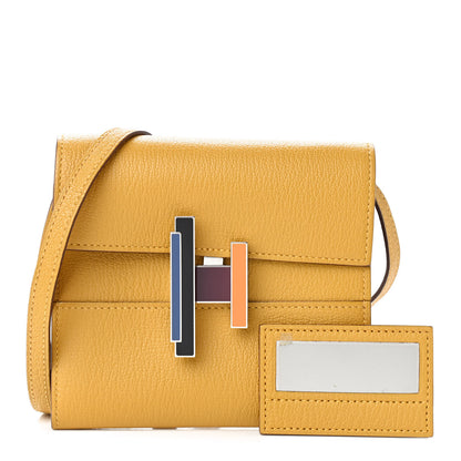 Hermes Chevre Mysore Mini Cinhetic Wallet Jaune Ambre 1 of 9