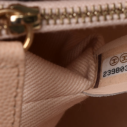 Chanel Caviar Quilted Medium Coco Handle Flap Light Beige 8 of 10