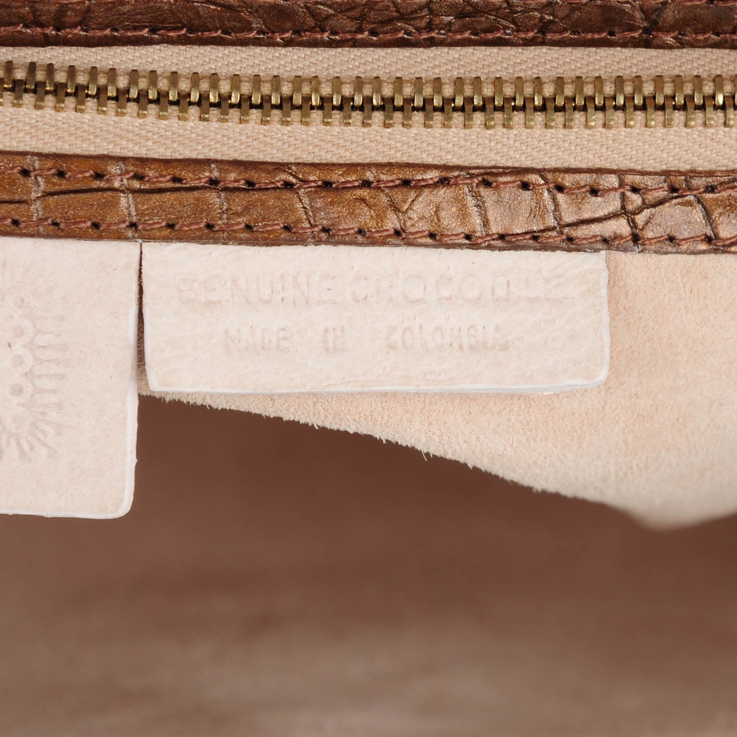 Nancy Gonzalez Crocodile Woven Tote Chocolate 7 of 7