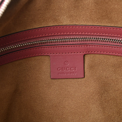 Gucci GG Supreme Monogram Blooms Medium Boston Beige Multicolor Dry Rose 6 of 13