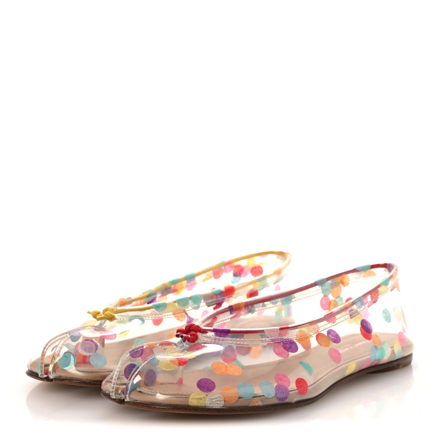 Maison Margiela PVC Confetti Printed Tabi Ballerina Flats 35 Multicolor 4 of 10