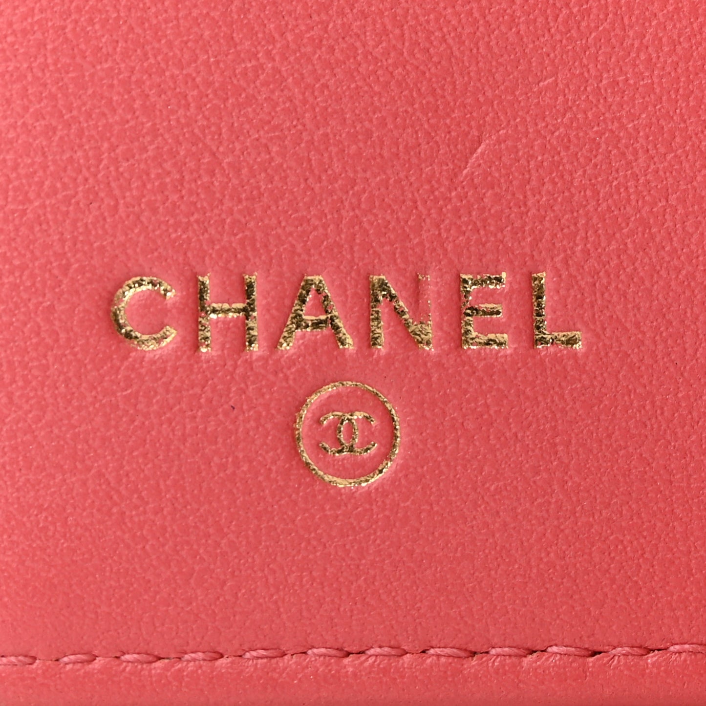 Caviar Quilted Classic 4 Key Holder Wallet Dark Pink