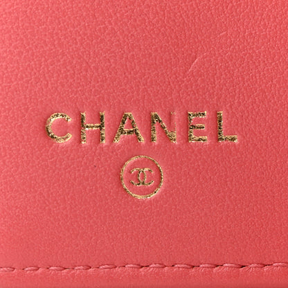 Chanel Caviar Quilted Classic 4 Key Holder Wallet Dark Pink 6 of 13