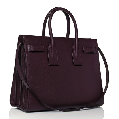 Saint Laurent Grained Calfskin Small Classic Sac De Jour Bordeaux 2 of 11