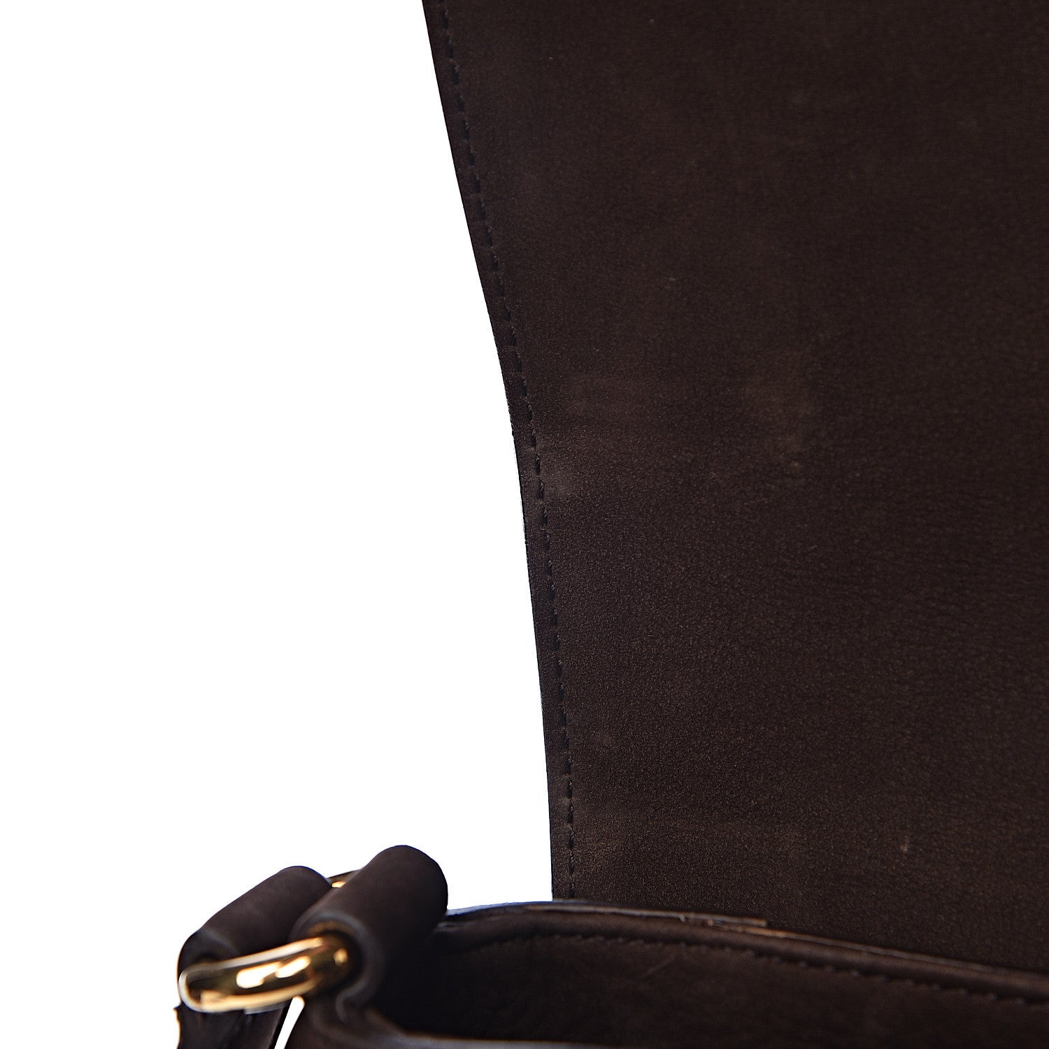 Gucci Nubuck Ribot Horse Heads Flap Bag Brown 10 of 15