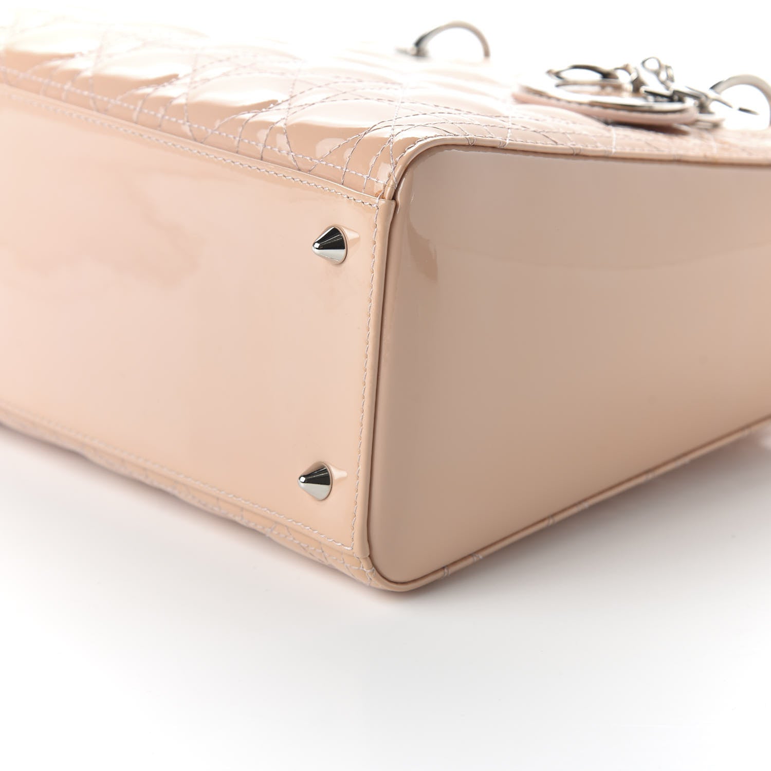 Christian Dior Patent Cannage Medium Lady Dior Rose Clair 7 of 9