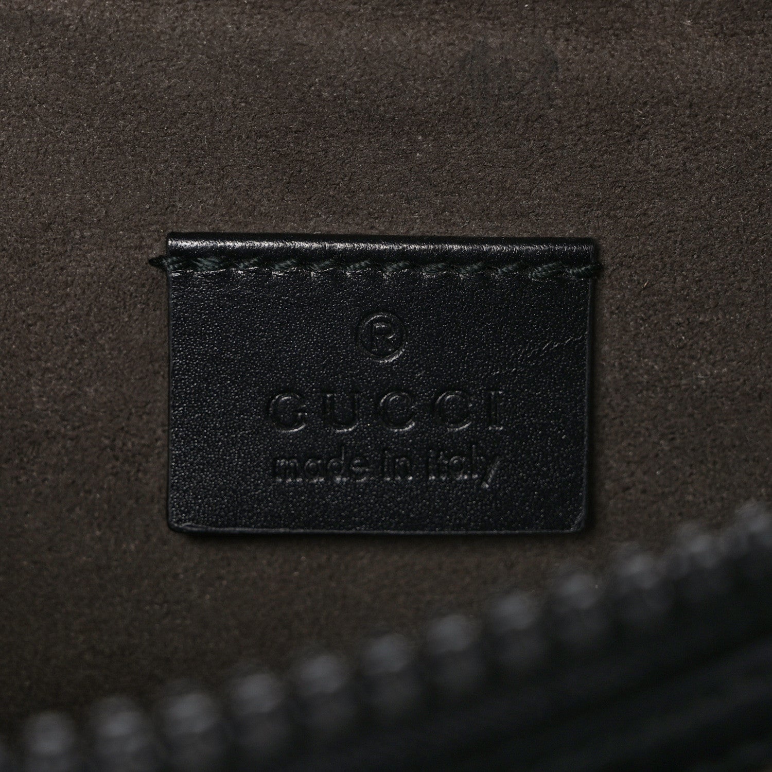 Gucci GG Supreme Monogram Belt Bag Black 6 of 9