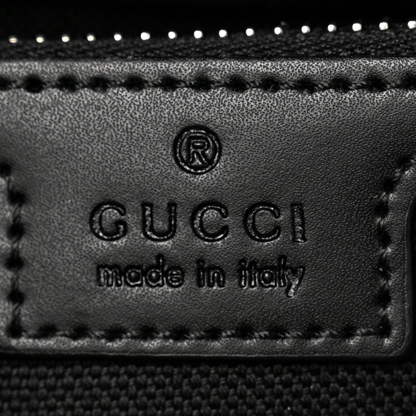 Soft GG Supreme Monogram Appia Calfskin Web Medium Carry On Duffle Bag Black Grey