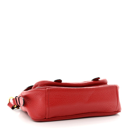 Prada Vitello Daino Messenger Bag Rosso 4 of 11
