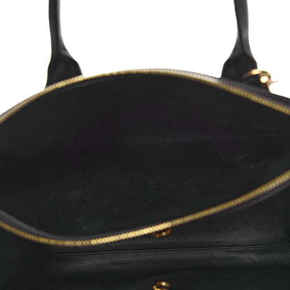Louis Vuitton Calfskin Studded City Steamer MM Black 6 of 18
